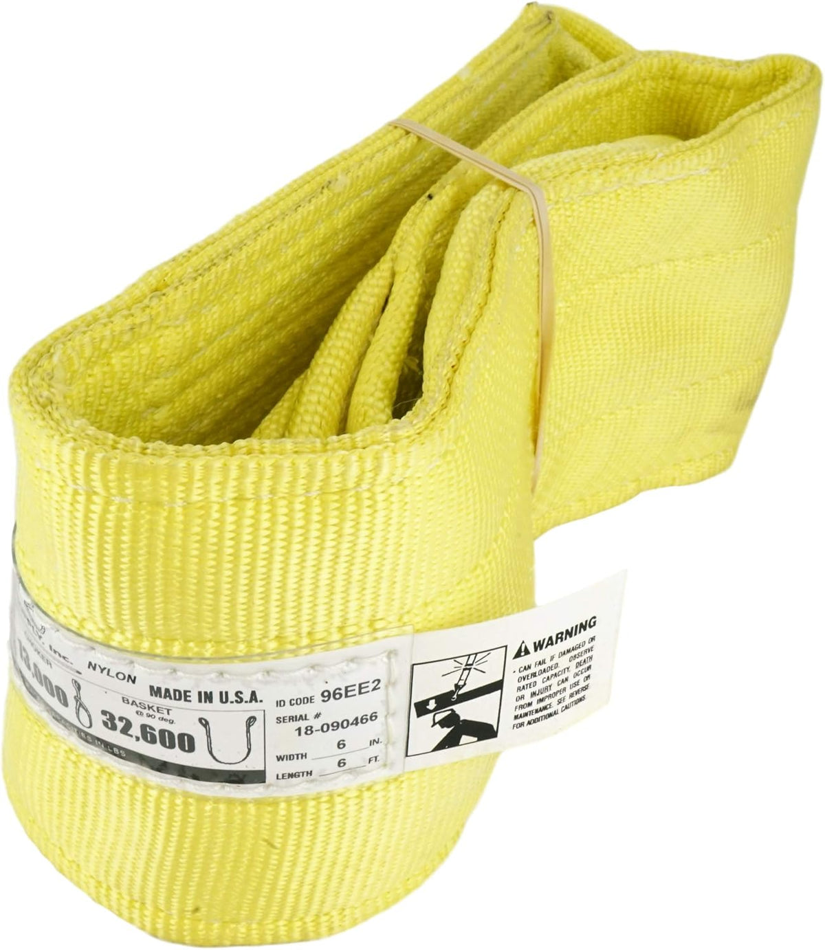 2 Ply Nylon Lifting Slings, Eye & Eye, 1 x 3', Pack of 2 P543