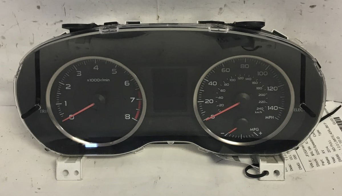 14 Subaru XV Crosstrek Speedometer Cluster 44k Miles OEM M6465