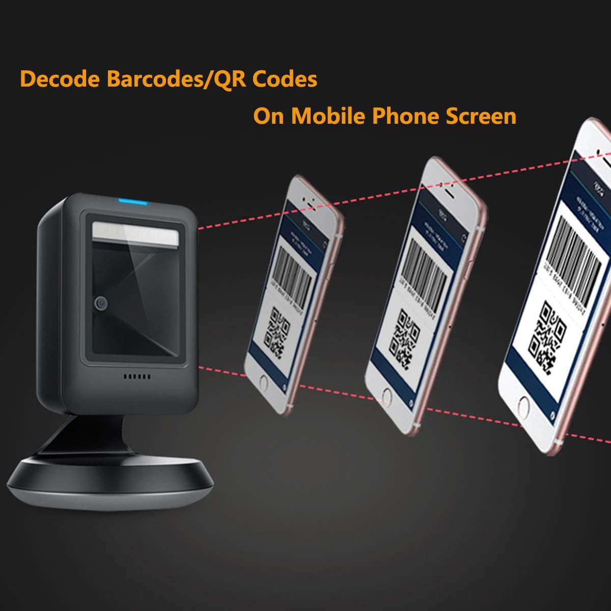 2D Barcode Scanner, USB, Pack of 2 E8862