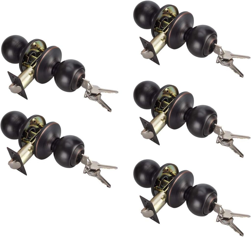(3Pack) Keyed Alike Entry Lever Lock in Venetian Matt Black D65127