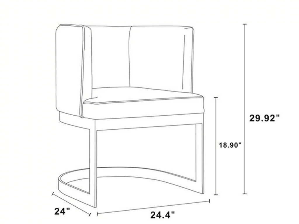 Royal Blue Velvet Dining Chair O464707