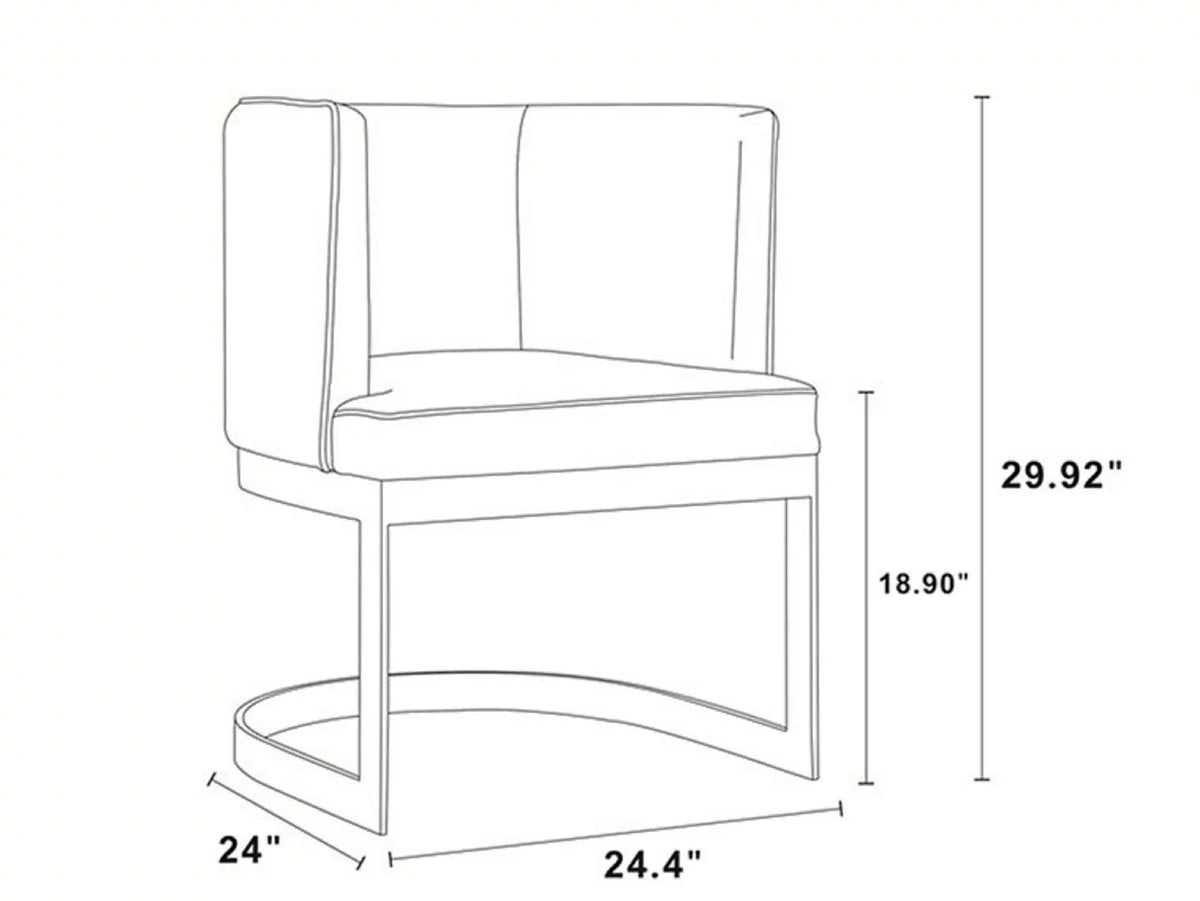 Royal Blue Velvet Dining Chair O464707