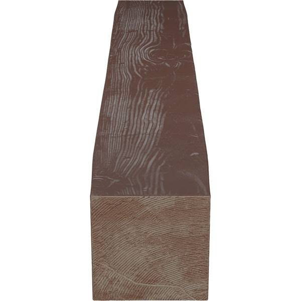 Sandblasted Faux Wood Fireplace Mantel, Aged Pecan E456
