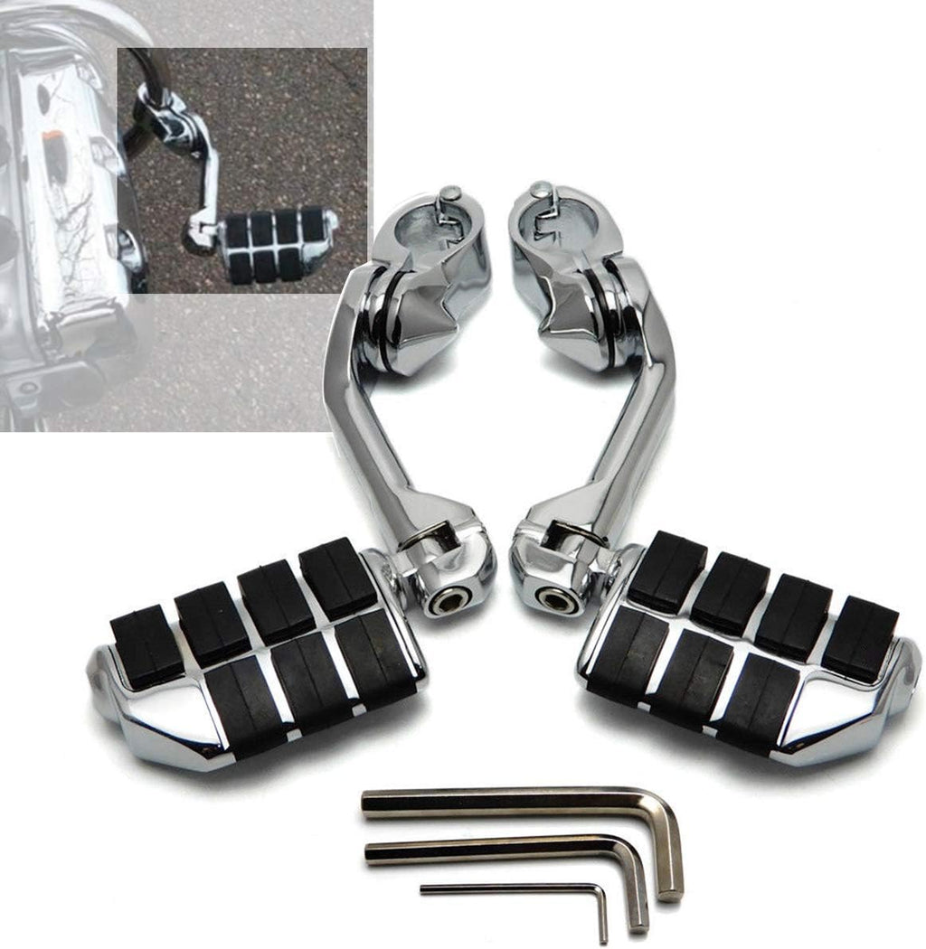 1.25" 32 mm Angled Adjustable Highway Foot Pegs Pack of 2 F127