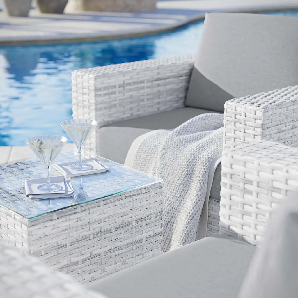 3-Piece Outdoor Patio Set in Light Gray X2797