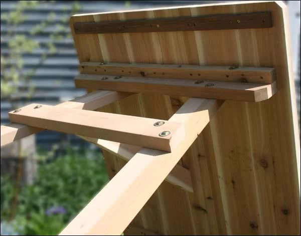 Red Cedar 4' Picnic Table with 2 Benches B318