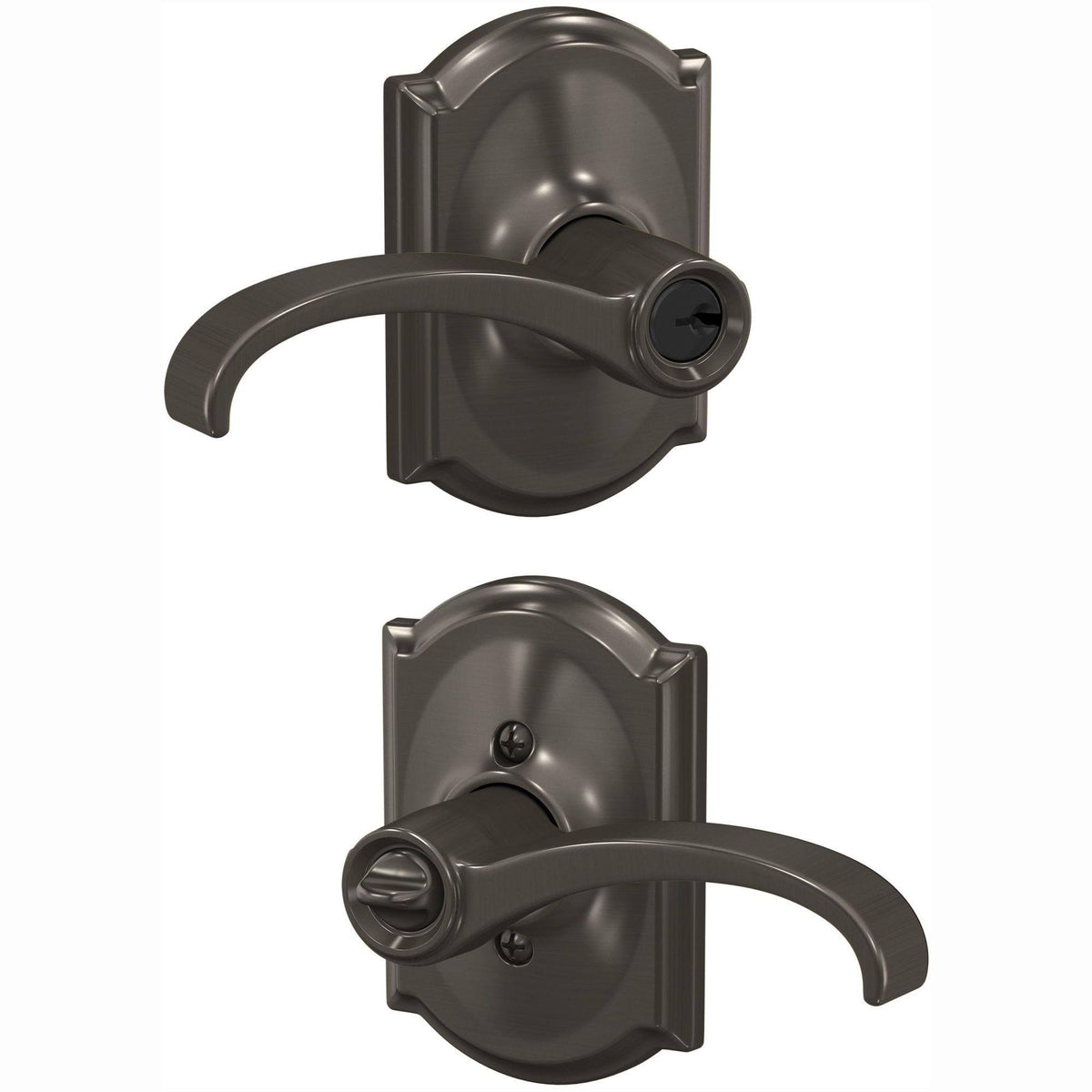 Satin Nickel Keyed Entry Lever Z5208