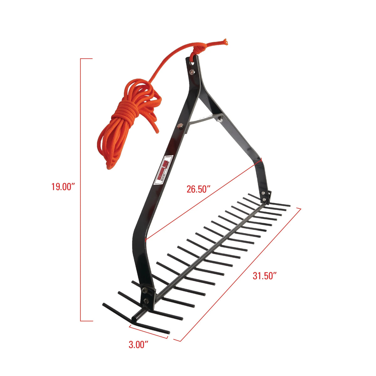 32" Throwable Aquatic Weed Rake J6474