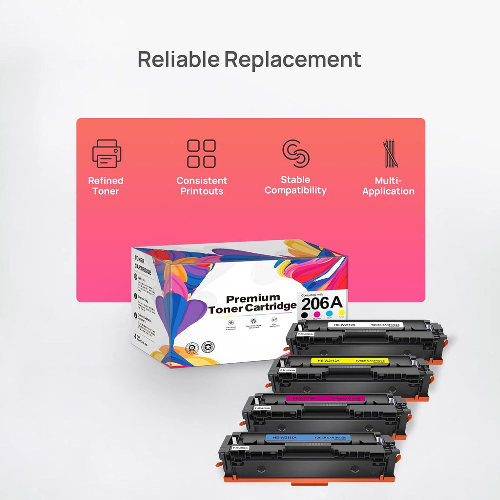 4 Pack Toner Cartridge (Black Cyan Yellow Magenta) H515