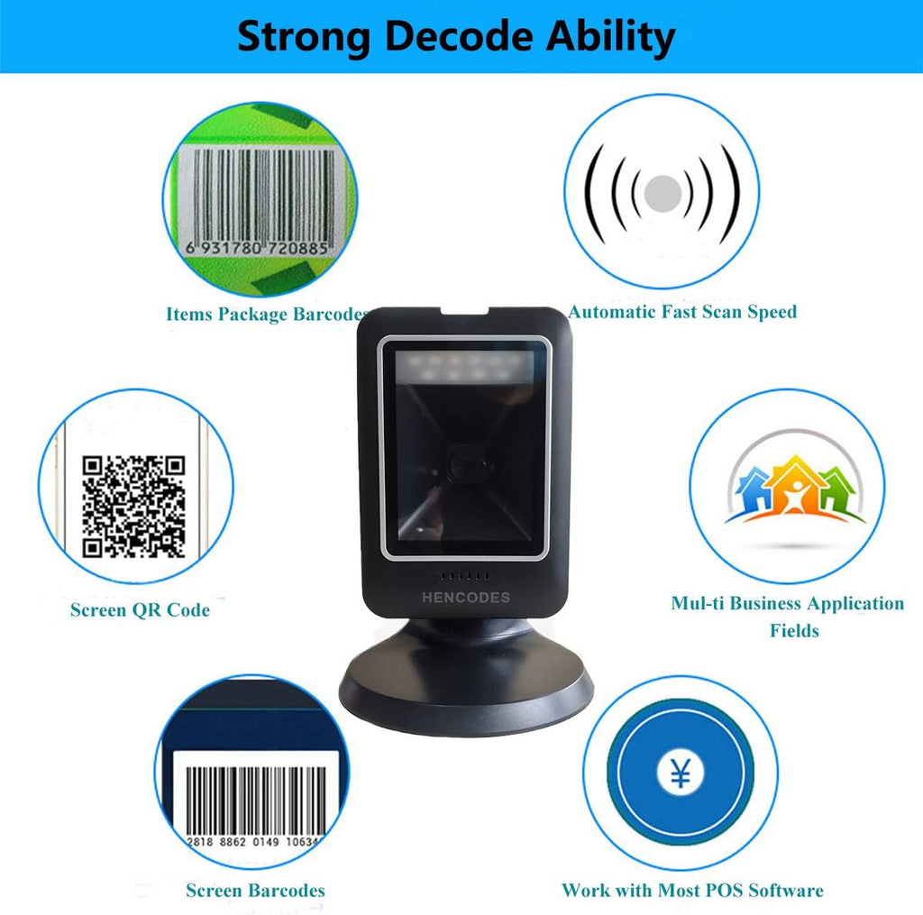 2D Barcode Scanner, USB, Pack of 2 E8862