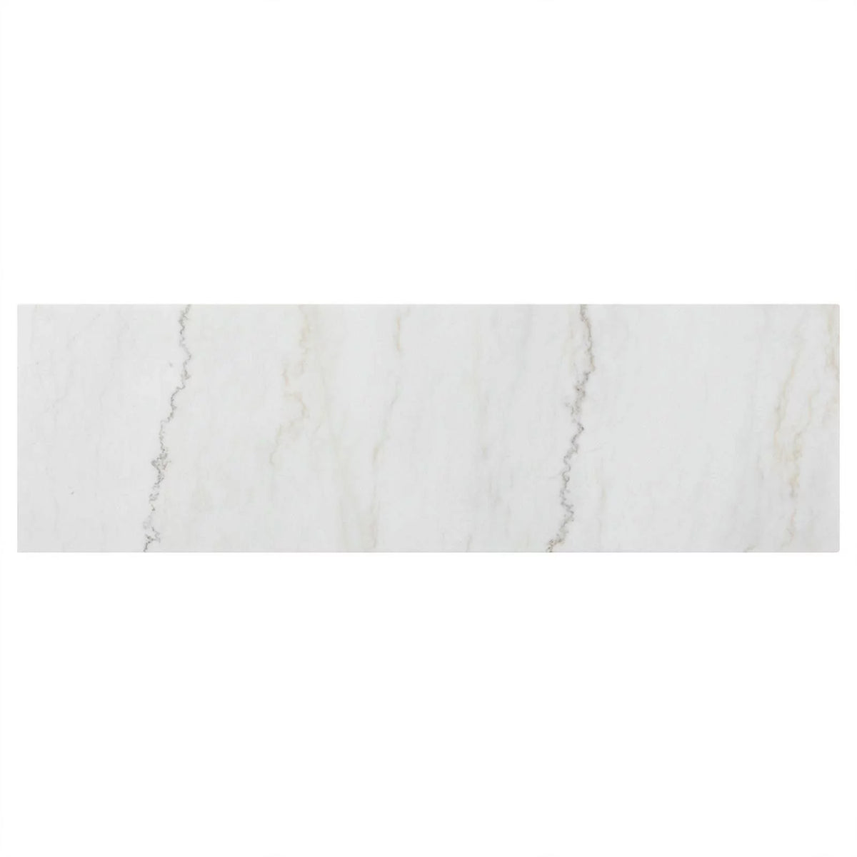 3 Drawer Marble Top Dining Sideboard Server White and Espresso E39870