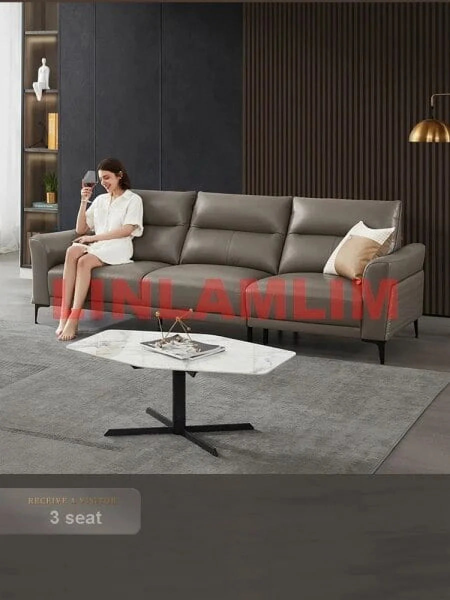 Genuine Leather Electric Reclining Sofa Set U76659