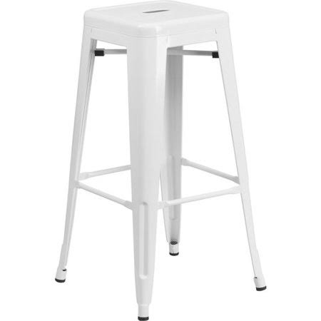 White 30x22 Bar Stool W756