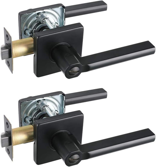 (3Pack) Keyed Alike Entry Lever Lock in Venetian Matt Black D65127