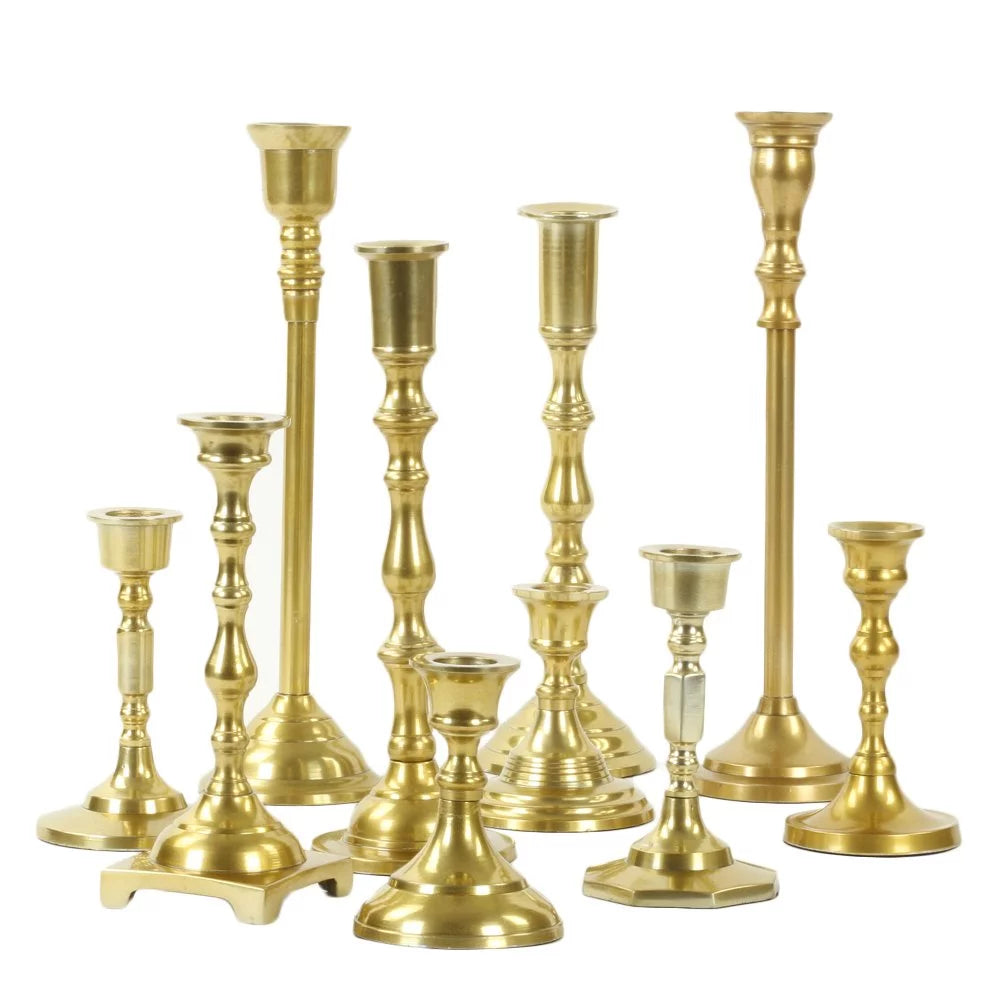Gold Mixed Taper Holders Set of 10 A90957