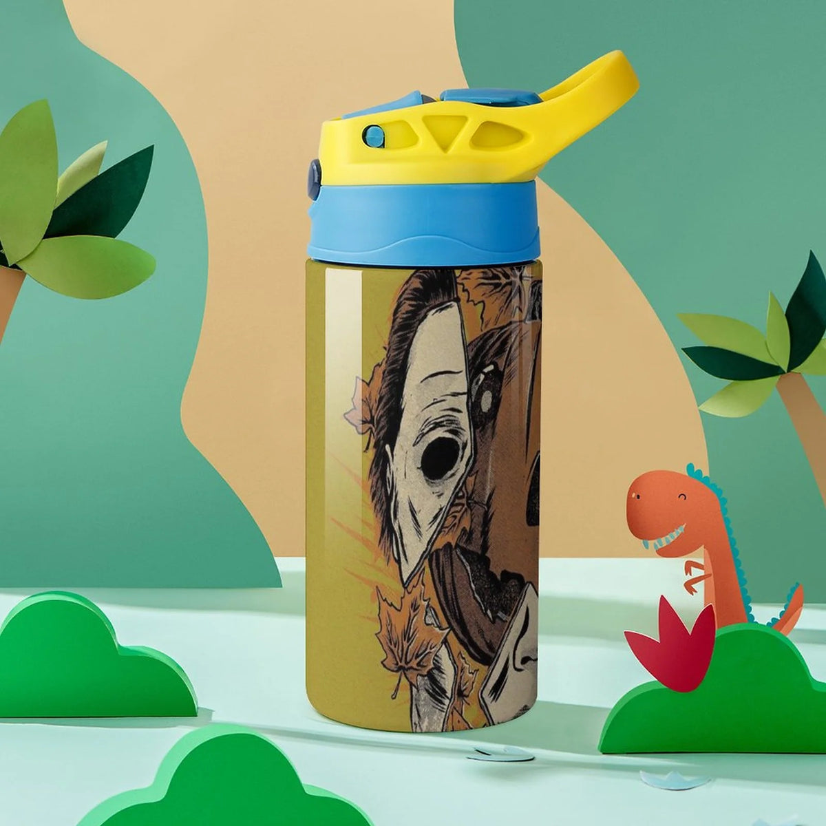 Insulated Stainless Steel Water Bottle with Straw G161