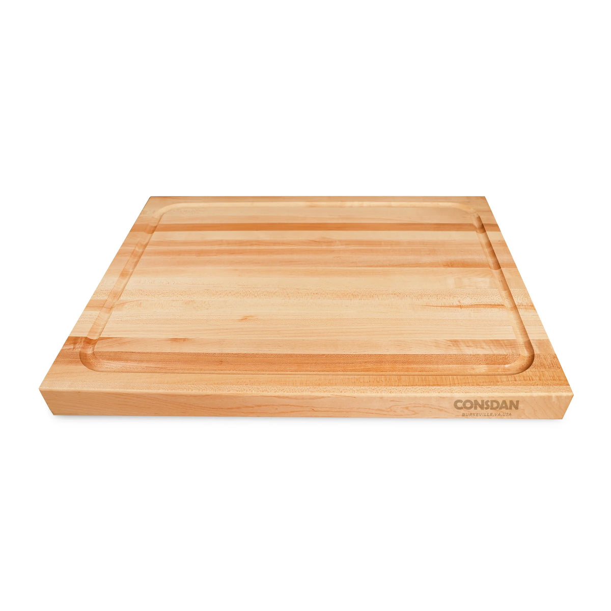 Hard Maple Butcher Block Cutting Board, 16x12 Inch O64210