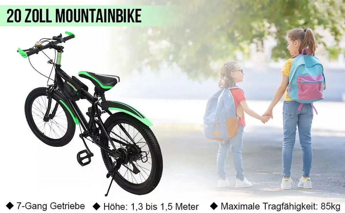 20 in 7 Speeds High Carbon Steel Kids Bike D2631